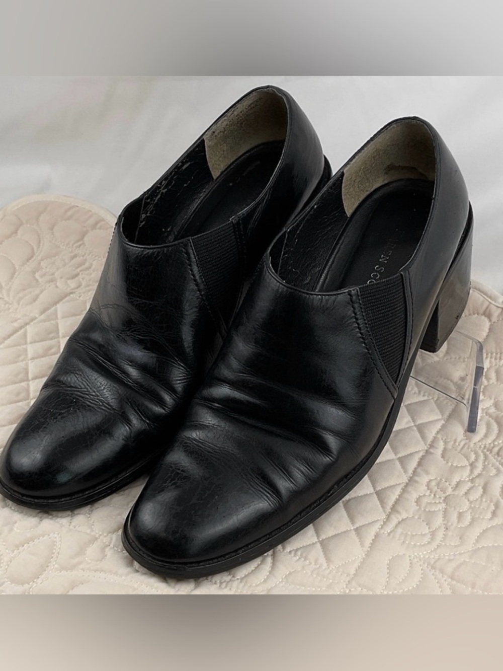 Karen Scott Black Leather Women’s Loafers